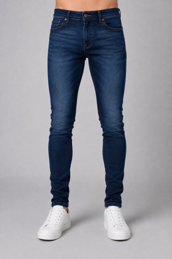 Mens Skinny Fit Denim Jeans Pant