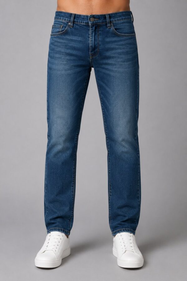 Mens Straight Fit Denim Jeans Pant